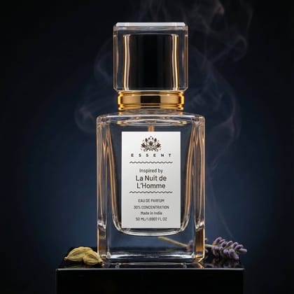 Essent Perfumes La Nuit de LโHomme Eau de Parfum (EDP) โ Warm Spicy Cardamom Woody Long Lasting Perfume โ Menโs Fragrance Essent Perfumes La Nuit de LโHomme Eau de Parfum (EDP) โ Warm Spicy Cardamom Woody Long Lasting Perfume โ Menโs Fragrance