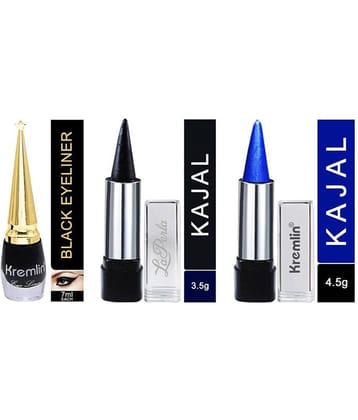 Adbeni Daily Uses Black Eye Liner With Black & Blue Kajal GC-935 Makeup Kit 10
