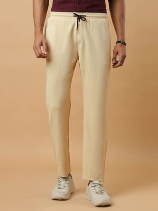 Cream | Straight-Leg Essential Textured | Track Pants-S