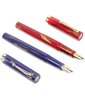 SRPC Click Bamboo Marble Iridium Nib Eye Dropper Filling Mechanism Fountain Pen