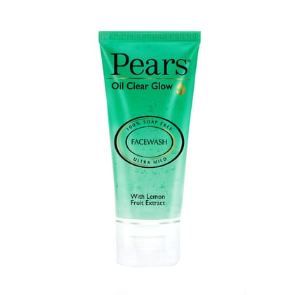 Pears Oil Clear Face Wash Ultra Mild Ph Balanced With Lemon Flower Extract, 60 gm