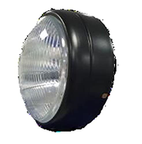 Lumax HEAD LAMP H/L UNIT CLSIC BLK RIM WT PARKING FOR ENFIELD BULLET