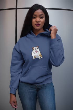Hoodie (Men) - Wringkly Sprinkly Bulldog (12 Colours)