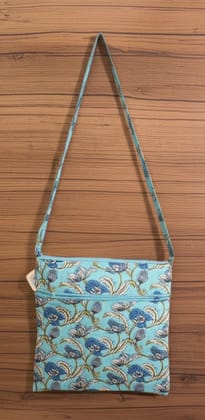 Sling Slide Bag Green Print