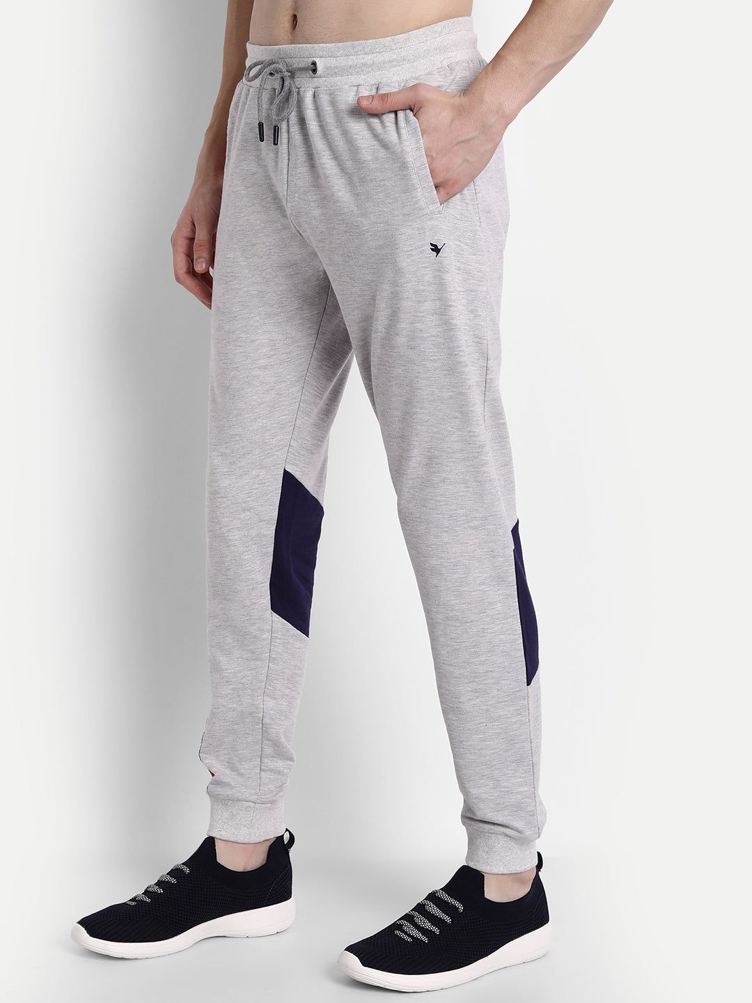 Mens Premium Cotton Colourblocked Track Pants-28
