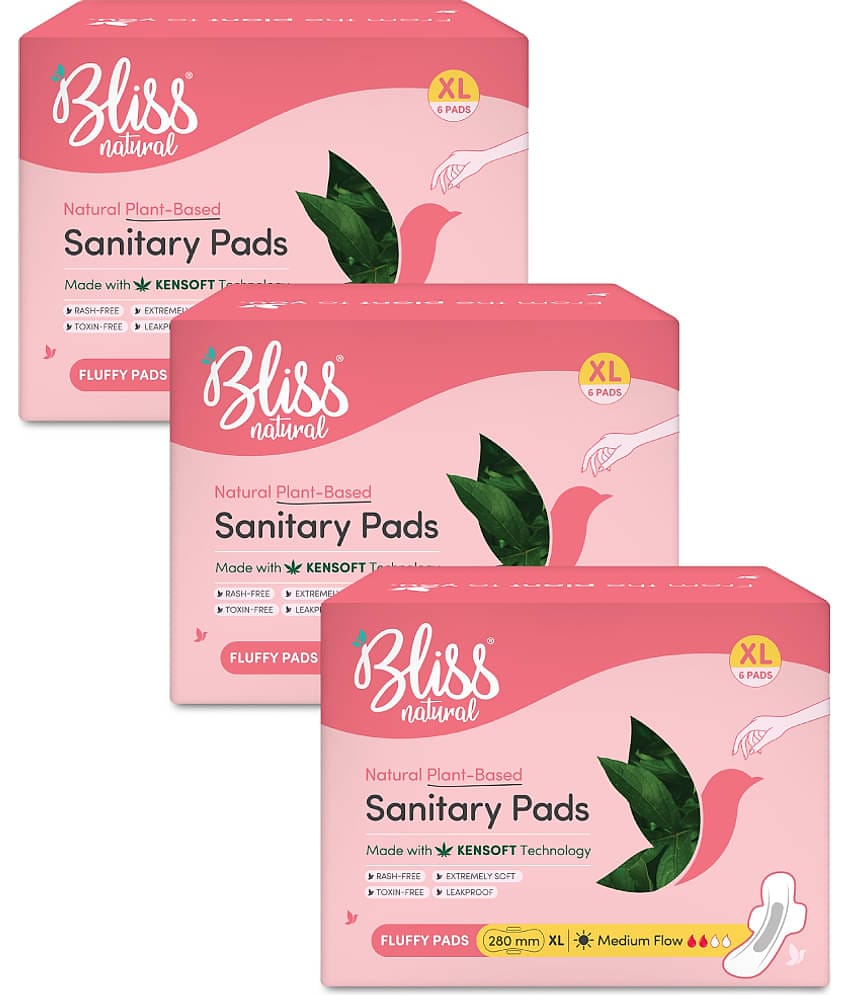 BLISSNATURAL Cottony XL Regular Sanitary Pad