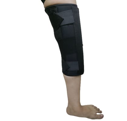 Sahyog Wellness 14" Immobiliser - Knee Brace Support for dislocation injuries, ligament tear for Men & Women-M