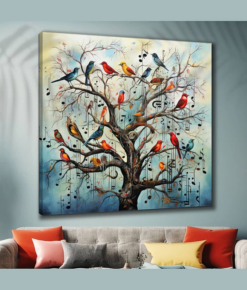 Saf Bird Painting With Frame