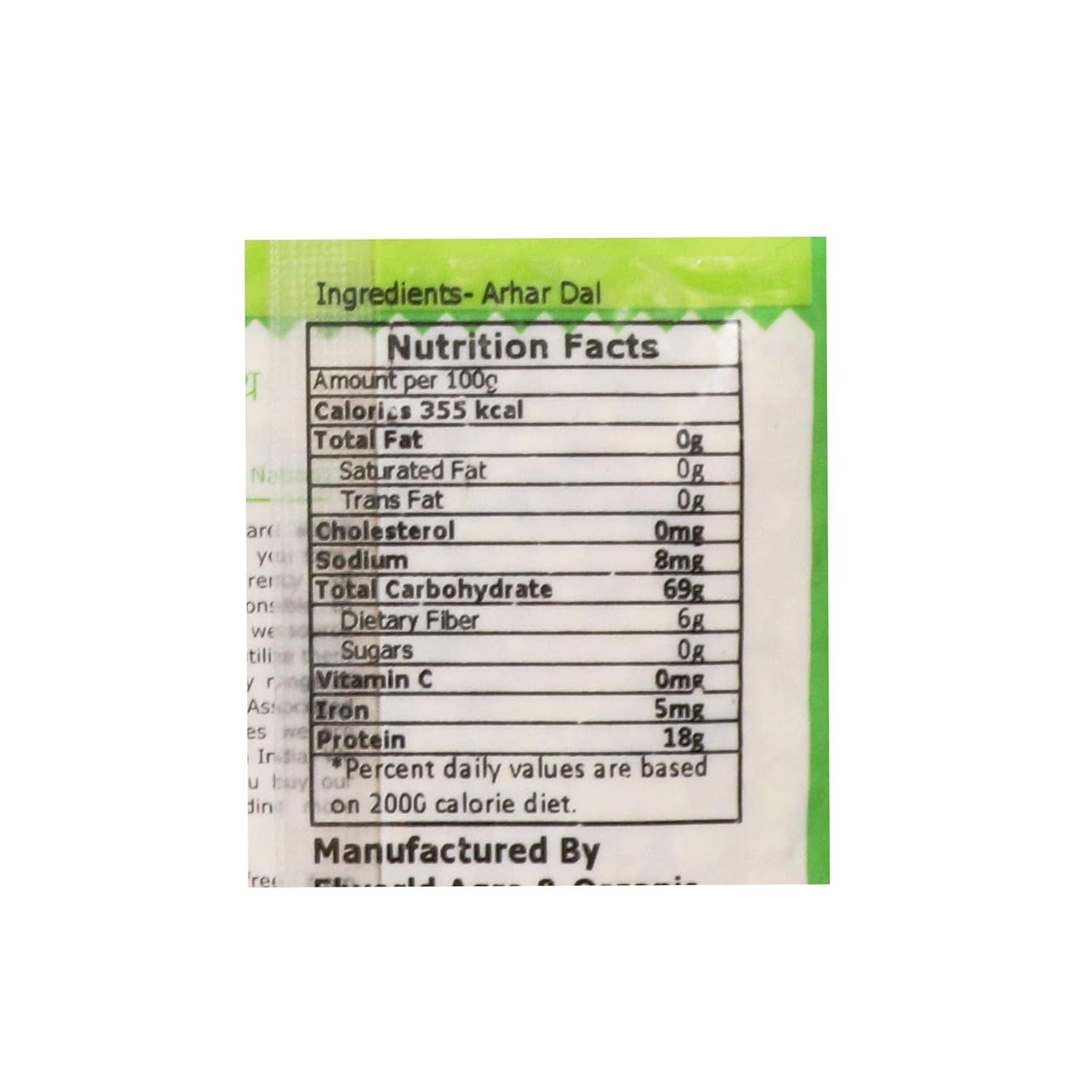 Elworld Agro & Organic Food Products Arhar Dal 1Kg