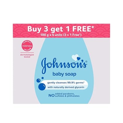 Johnson's Baby Soap For Bath Combo Offer Pack, 100G