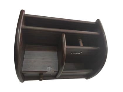 Handcrafted Wooden Desk Organizer