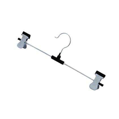 Hangers with 2-Adjustable Anti-Rust Clips (Pack of 12)