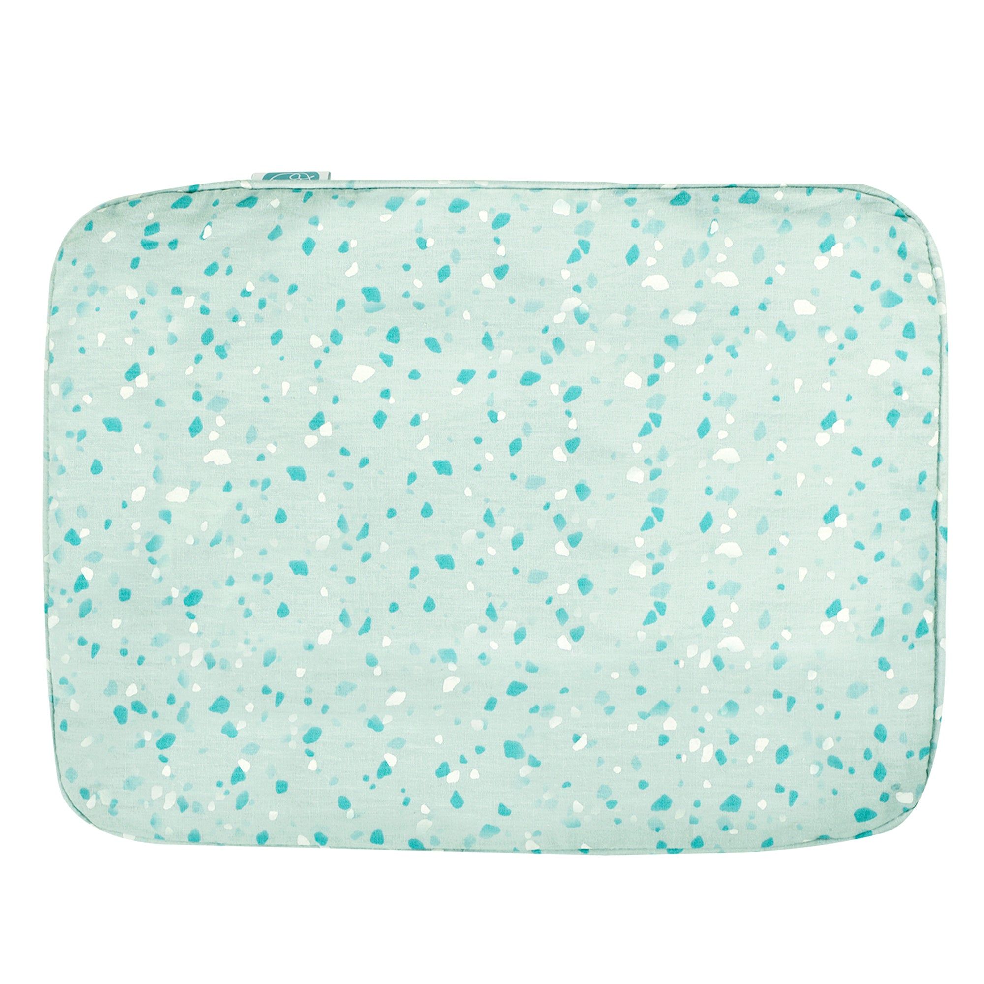 HARBOUR GREY TERRAZZO MUSTARD PILLOW COVER AND FILLER SET-COVER WITH FILLER