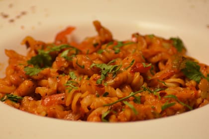 Pasta Foxtail Millet (Kangani) Red Sauce