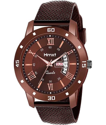 HMXT Brown Silicon Analog Men's Watch