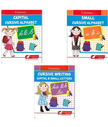 Cardinal Cursive Alphabet Letter Writing Book (Set of 3)