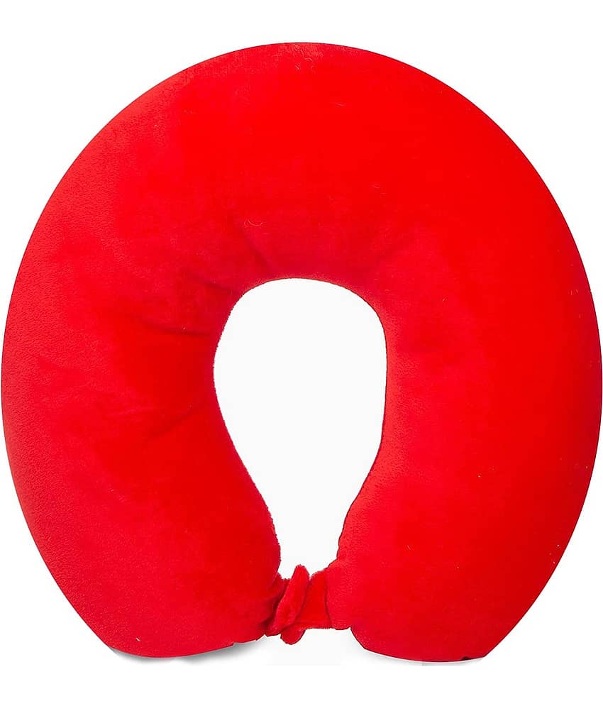 JUZZII Red Neck Pillow ( Pack of 1 )