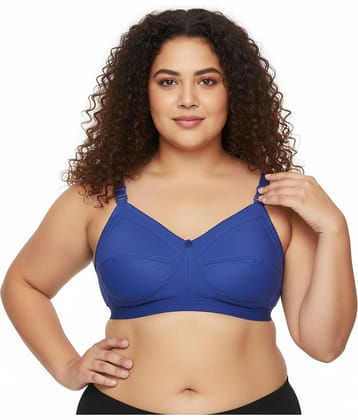 Elina Pack of 1 Cotton Non Padded Minimizer Bra For Women ( Blue )