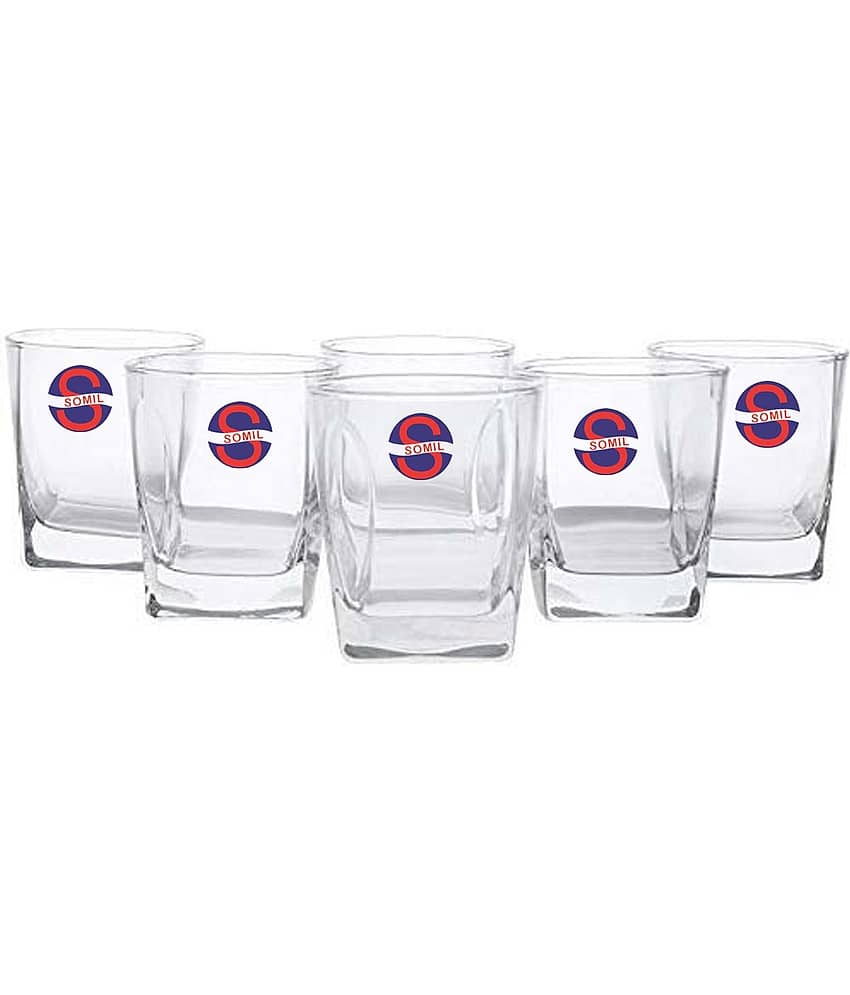 Somil Water/Juice  Glasses Set,  180 ML - (Pack Of 6)