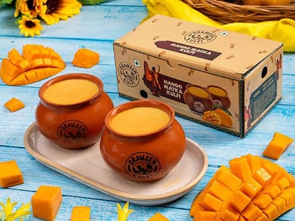 Alphonso Mango Matka Kulfi (Pack of 2)