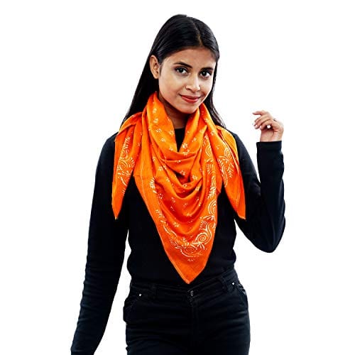 Eri Silk Printed Scarf Yellow