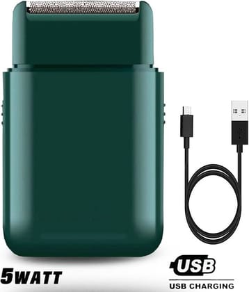 geemy 2 in 1 Rechargeable Foil Shaver ( Green )