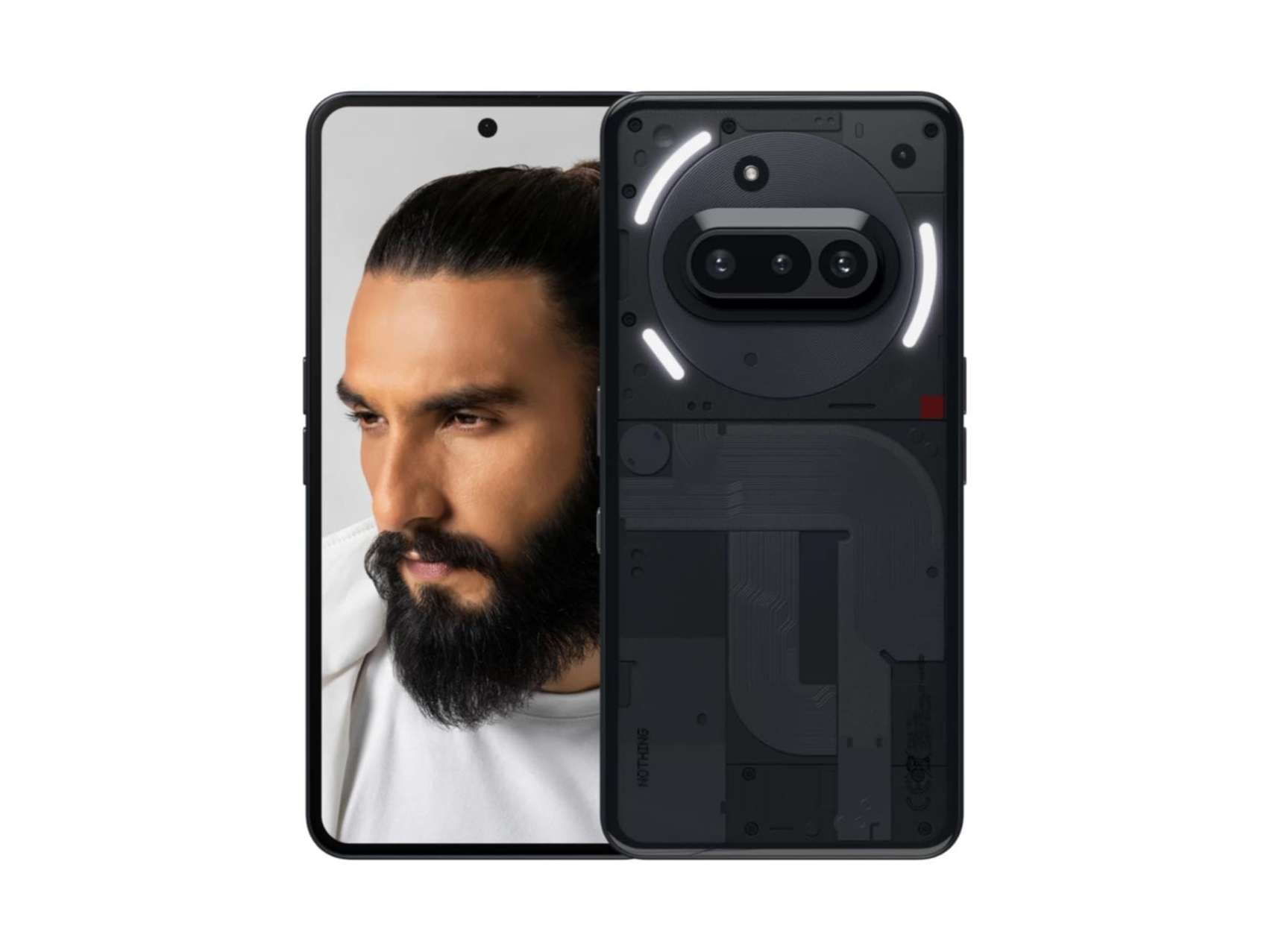 Nothing Phone (3a) Smartphone (8GB, 128GB Storage), 43.66 cm (17.19 cm) Full HD+ Display, 32MP Front Camera, 5000 mAh Battery - Black