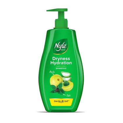 Nyle Naturals Silky And Smooth Anti Hairfall Shampoo, With Tulsi And Amla, Gentle And Soft Shampoo, Ph Balanced And Paraben Free, 400Ml