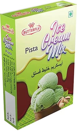 Butterfly Instant Ice Cream Mix, 150 Grams (Pista)  by Butterfly Dessert Mixes and Bakery Needs.