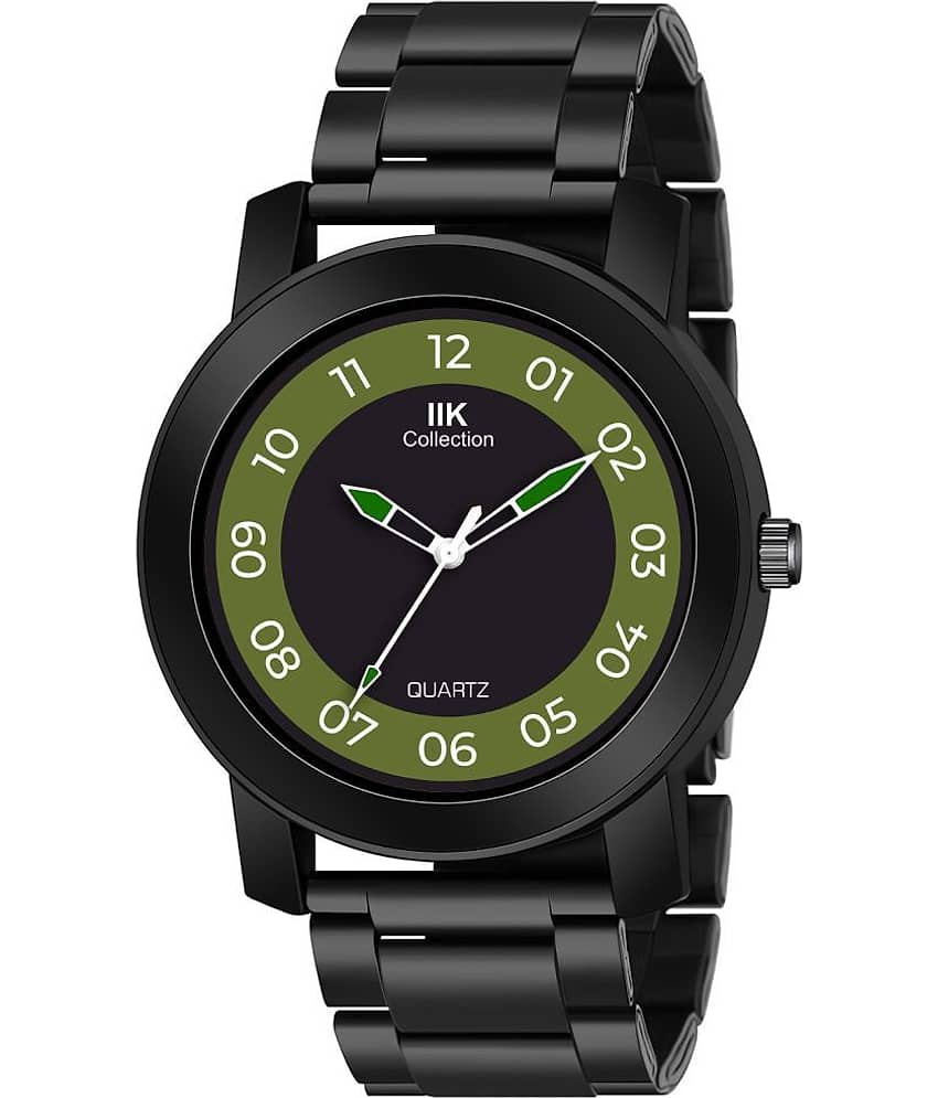 IIK COLLECTION - Black Stainless Steel Analog Men's Watch