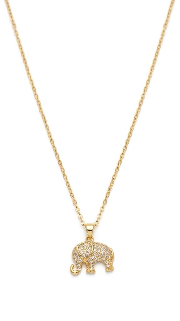 GemGleam - Crystal Pendant Chain Necklace, Hypoallergenic, Anti-Tarnish, Gift Gold Plated Chain with Locket for Women, Waterproof - Anti-Tarnish, Skin Friendly, Lightweight - Gift for Wife, Girlfriend, Friend (Dolphin Heart)