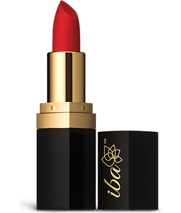 Iba Pure Lips Long Stay Matte Lipstick M06 Bold Red, 4g , Highly Pigmentated , Long Lasting, (Pack of 1)