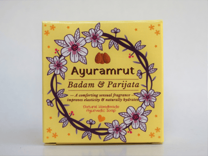 Ayuramrut Badam Parijata Natural Handmade Ayurvedic Soap