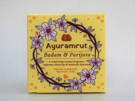 Ayuramrut Badam Parijata Natural Handmade Ayurvedic Soap