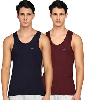 Renox Pack of 2 Cotton Tank For Men ( Multicolor )