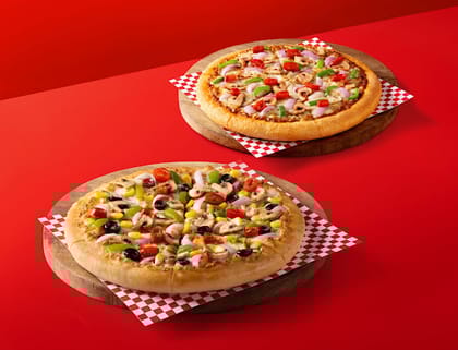 1 Bold BBQ Veggies(Medium) +1 Veggie Supreme (Medium) 1 Bold BBQ Veggies(Medium) +1 Veggie Supreme (Medium)