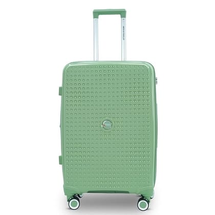 AMERICAN TRAVELLER Tourispro 2.0 Trolley Bag Lightweight Large | Expandable Suitcase | Polypropylene | Travel Luggage Bag |TSA Type Lock | 8 Disc Wheels (24, Mint Green)