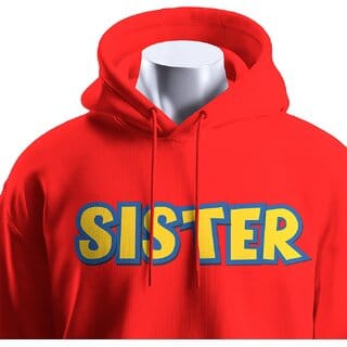 BULL CLOTHING SISTER Red Hoodie with 60 Cotton / 40 Polyester  280 GSM Fleece for Softness and Comfort (XL)