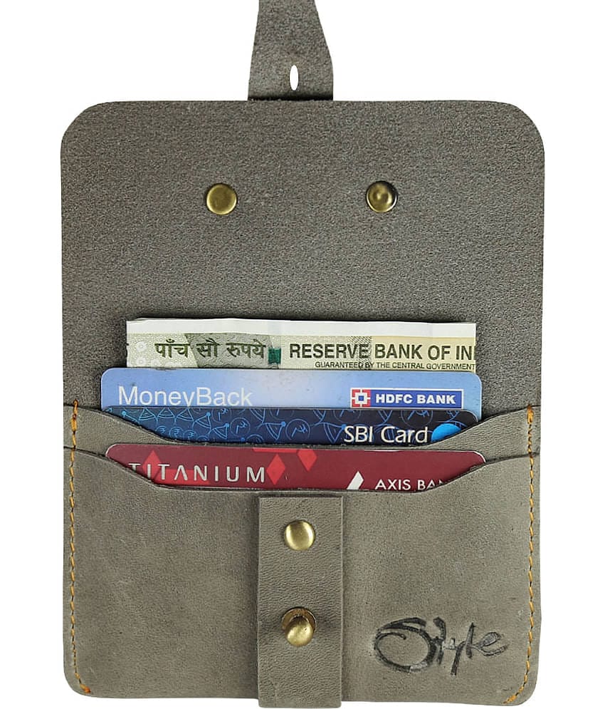 STYLE SHOES Button Green Card Holder