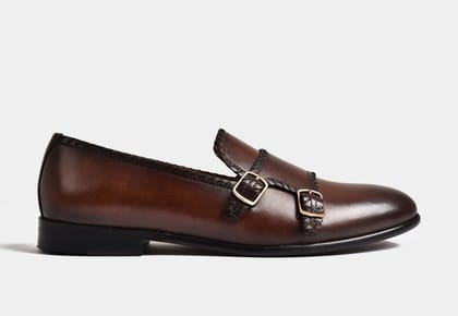 ARNO | Brown Patina With weaved Accents-EU 39/ UK5
