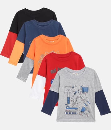 Kuchipoo Pack of 3 Boys Cotton Blend T-Shirt ( Multicolor )