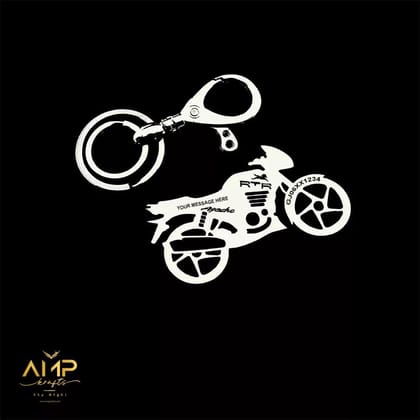 Tvs Apache Rtr 180 Keychain-Silver