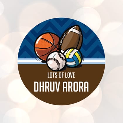 Die-Cut Gift Tags/Gift Labels - Sports Design-Set of 20