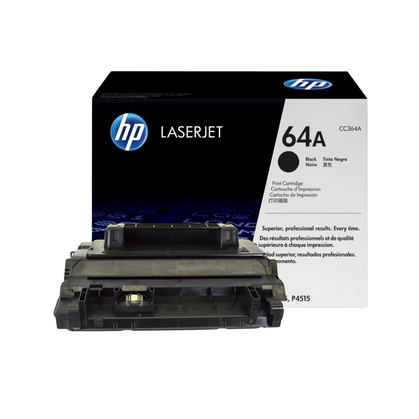 HP 64A Black Original LaserJet Toner Cartridge (CC364A)