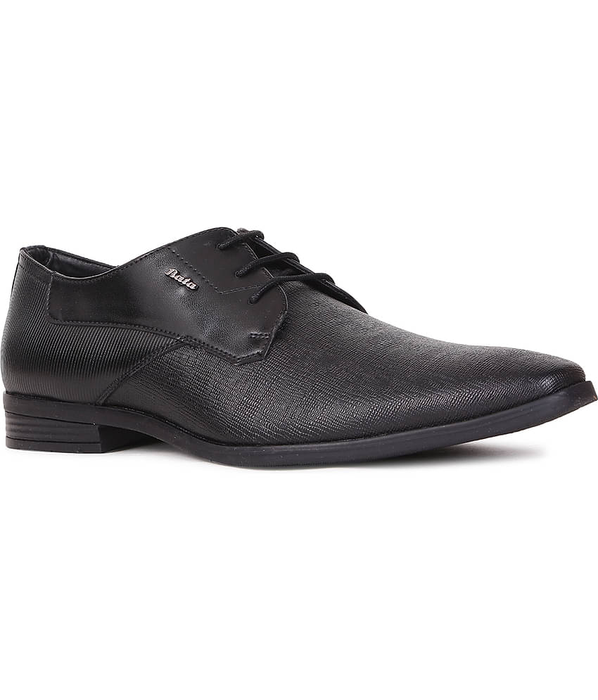 Bata Black Men's Derby Formal Shoes