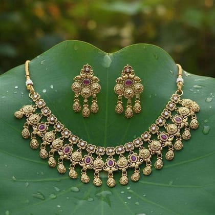 Royal Heritage Temple Necklace Set Royal Heritage Temple Necklace Set