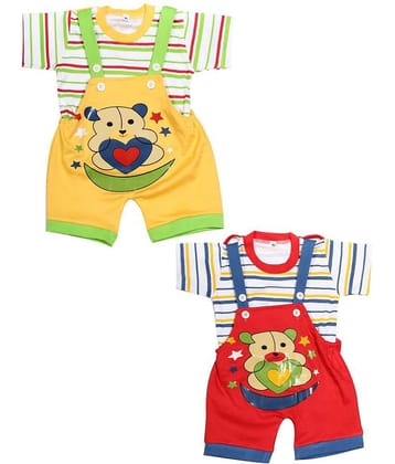 Babeezworld Pack of 2 Baby Girls 100% Cotton ( Multi Color )