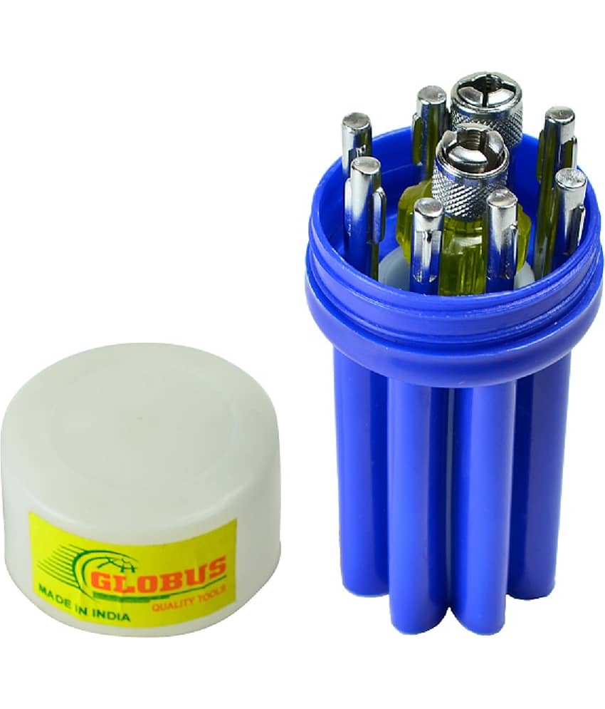 Globus 205 SCREWDRIVER SET OF 9 WITH TESTER Combination Screwdriver Set.