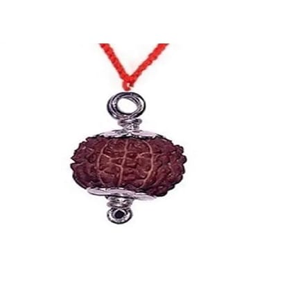 9 Mukhi Rudraksha Pendant Nine Faced Nepali Rudraksh Bead Original & 100% Certified Pendant for Men and Women