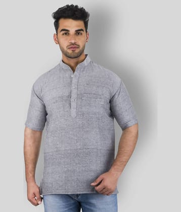 DESHBANDHU DBK - Grey Cotton Men's Kurta ( Single )